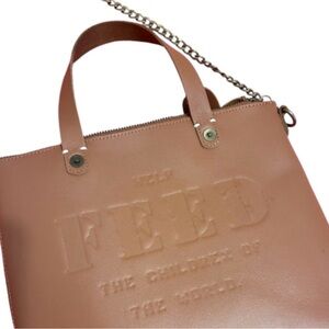 FEED Brown Genuine Leather Eleanor Crossbody Bag Feed the Children of the World
